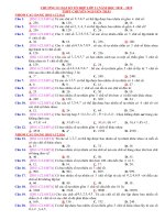 CHƯƠNG II ĐẠI SỐ TỔ HỢP 2018 2019 (TRẮC NGHIỆM CÓ ĐÁP ÁN)