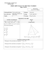 BÀI TẬP HÌNH HỌC KHÔNG GIAN