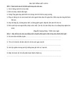 BÀI tập TIẾNG VIỆT 9 