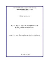 Đặc xá, đại xá theo pháp luật việt nam từ thực tiễn tỉnh đồng nai 