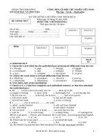 Tiếng Anh ôn thi Công chức trình độ B ( Có đáp án )