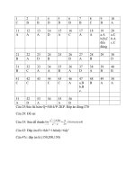 ĐỀ CƯƠNG on tap cuoi ki