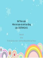 Tổ chức bộ máy an toàn – vệ sinh lao động tại khách sạn Fortuna