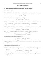 Hướng dẫn giải bài tập giải tích Đại học giao thông