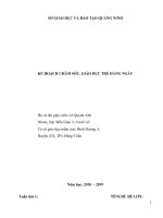 Tuần 1 Chủ đề Trường Mầm non