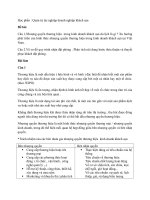 Bài kiểm tra Học phần : Quản trị tác nghiệp doanh nghiệp khách sạn