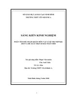 SKKN phân tích đề tham khảo môn vật lí kì thi THPT quốc gia 2018 và đề xuất một số bài toán mới