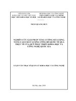 Nghiên cứu giải pháp tăng cường số lượng, nâng cao chất lượng công bố quốc tế qua thực tế của quỹ phát triển khoa học và công nghệ quốc gia