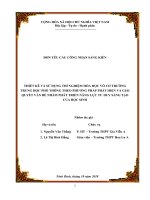 skkn Thiết kế và sử dụng thí nghiệm hóa học