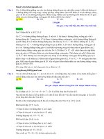 Bài tập trắc nghiệm tổ hợp và xác suất nâng cao có lời giải chi tiết