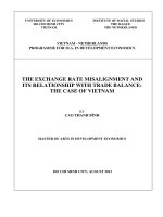 The exchange rate misalignment and its relationship with trade balance the case of vietnam 