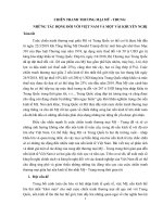 CHIÊN TRANH THƯƠNG MẠI MỸ  TRUNG:  NHỮNG TÁC ĐỘNG ĐỐI VỚI VIỆT NAM VÀ MỘT VÀI KHUYẾN NGHỊ