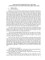 SKKN một số kinh nghiệm tổ chức trò chơi góp phần nâng cao chất lượng dạy học toán lớp 1