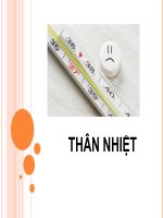 SLIDE BÀI GIẢNG HÓA SINH THÂN NHIỆT