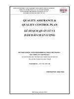 Kế hoạch quản lý và đảm bảo chất lượng công trình xây dựng