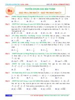 Tuyển chọn bài toán cực trị của số phức