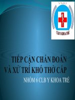 Tiếp cận chẩn đoán và xử trí khó thở cấp CLB Y Khoa Trẻ ĐH Y Khoa Vinh