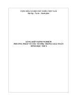 SKKN PHƯƠNG PHÁP vẽ yếu tố PHỤ TRONG GIẢI TOÁN HÌNH học THCS