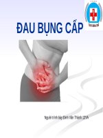 Đau bụng cấp 2 CLB Y Khoa Trẻ ĐH Y Khoa Vinh