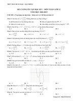 ĐỀ CƯƠNG TOÁN 12 HKI 2018  2019