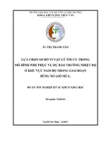 Lựa chọn sơ đồ vi vật lý tối ưu trong mô hình WRF phục vụ dự báo trường nhiệt độ ở khu vực nam bộ trong giai đoạn bùng nổ gió mùa 