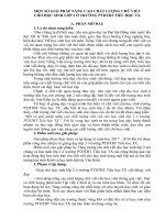 SKKN một số giải pháp nâng cao chất lượng chữ viết cho học sinh lớp 2 ở trường PTDTBT tiểu học TX