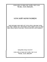 SKKN một dố BIỆN PHÁP rèn kỹ NĂNG SỐNG CHO học SINH TIỂU học THÔNG QUA TÍCH hợp, LỒNG GHÉP vào các môn học, HOẠT ĐỘNG GIÁO dục NGOÀI GIỜ lên lớp ở KHỐI 2
