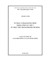 Xử phạt vi phạm hành chính trong lĩnh vực thú y từ thực tiễn thành phố Hồ Chí Minh