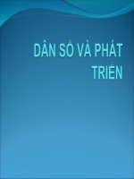 SLIDE BÀI GIẢNG HÓA SINH dan so va phat trien