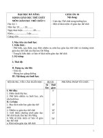 giáo án giáo dục thể chất