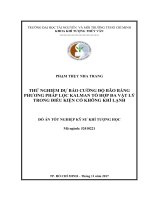 Thử nghiệm dự báo cường độ bão bằng phương pháp lọc kalman tổ hợp đa vật lý trong điều kiện có không khí lạnh 