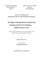 The impact of foreign direct investment and economic growth on CO2 emission empirical study in ASIA 