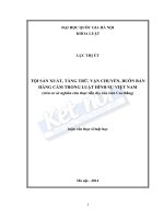 Tội sản xuất, tàng trữ, vận chuyển, buôn bán hàng cấm trong luật hình sự việt nam (trên cơ sở nghiên cứu thực tiễn địa bàn tỉnh cao bằng) 