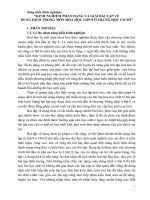 SKKN KINH NGHIỆM PHÂN DẠNG và GIẢI bài tập về DUNG DỊCH TRONG môn hóa học lớp 8 ở TRUNG học cơ sở