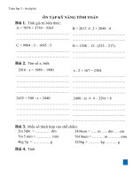 Đề cương ôn tập toán lớp 3toán lớp 3  ôn tập hè