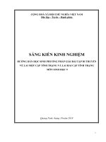 SKKN HƯỚNG dẫn học SINH PHƯƠNG PHÁP GIẢI bài tập DI TRUYỀN về LAI một cặp TÍNH TRẠNG và LAI HAI cặp TÍNH TRẠNG môn SINH học 9