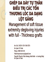 Các trường hợp lóc da CLB Y Khoa Trẻ ĐH Y Khoa Vinh