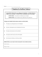 English Grammar - Voice (active and passive)