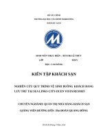 BÁO CÁO THỰC TẬP KHÁCH SẠN SEA LINKS