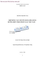 Hợp đồng vận chuyển hàng hóa bằng đường biển theo pháp luật việt nam  