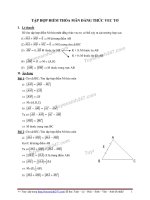 Tập hợp điểm thỏa mãn với đẳng thức vecto