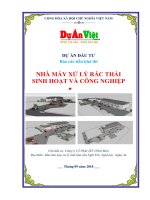 Nhà máy xử lý rác thải sinh hoạt và công nghiệp huyện nghi lộc tỉnh nghệ an 