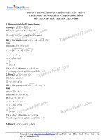 Phương pháp giải phương trình chứa căn