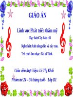 Giao an am nhac loi chao buoi sang