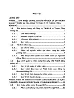 ỨNG DỤNG CÔNG NGHỆ THÔNG TIN TRONG QUẢN LÝ NHÂN SỰ TẠI CÔNG TY Ô TÔ THÀNH CÔNG ĐÔNG ĐÔ QUA PHẦN MỀM ORANGEHRM