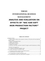 Phân tích đánh giá hiệu quả kinh tế   tài chính của dự án đầu tư xây dựng nhà máy sắt xốp bắc kạn e 