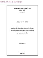 Các tình tiết tăng nặng trách nhiệm hình sự trong luật hình sự việt nam   một số vấn đề lý luận và thực tiễn  