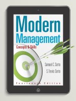 Giáo trình Modern management concepts and skills 14th by certo