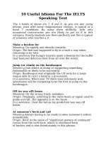 10 useful idioms for the IELTS speaking test