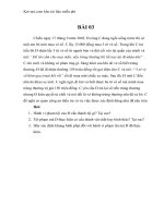 Chiều ngày 17 tháng 9 năm 2003, đ cùng c đang ngồi uống nước thì có một em bé mời mua vé số  c lấy 15 000 đồng mua 3 tờ vé số   bài tập lớn hình sự 2  